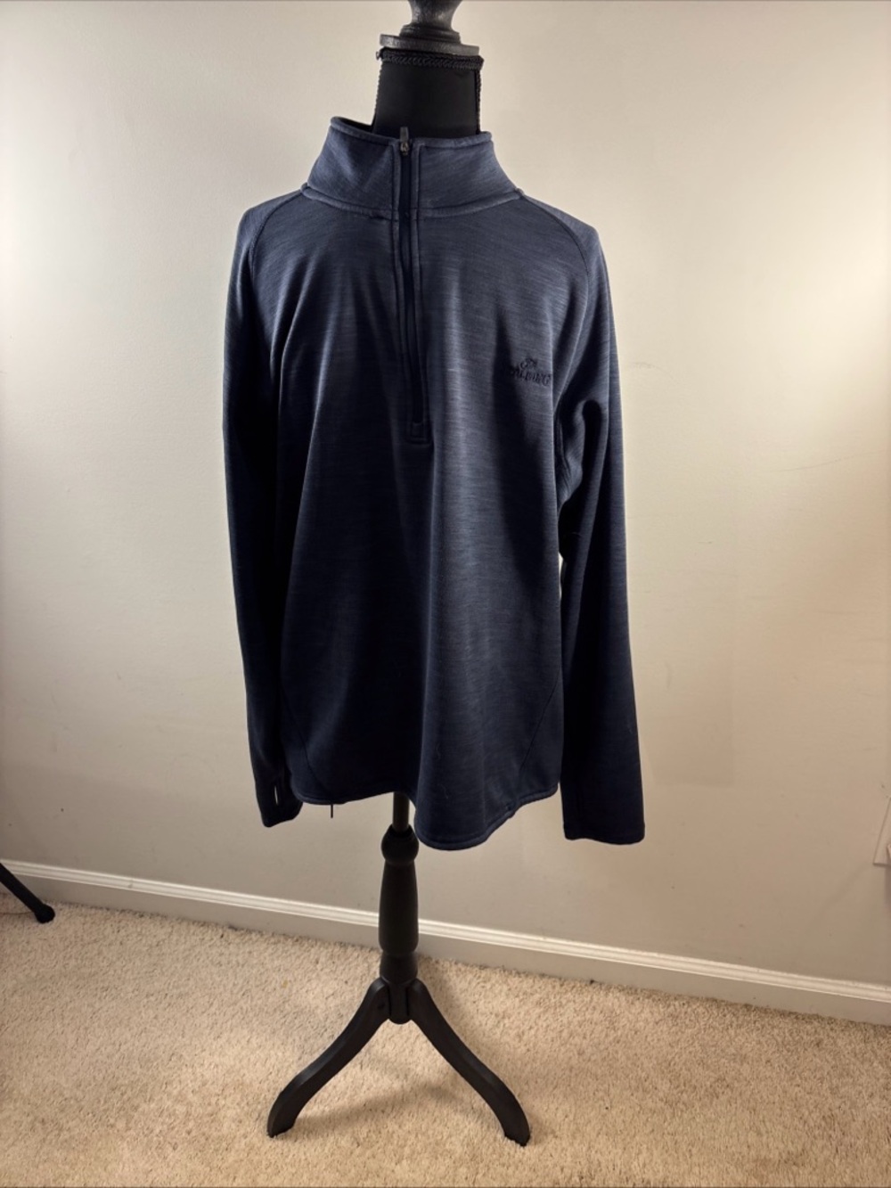 Spalding Men’s Navy Half-Zip Pullover